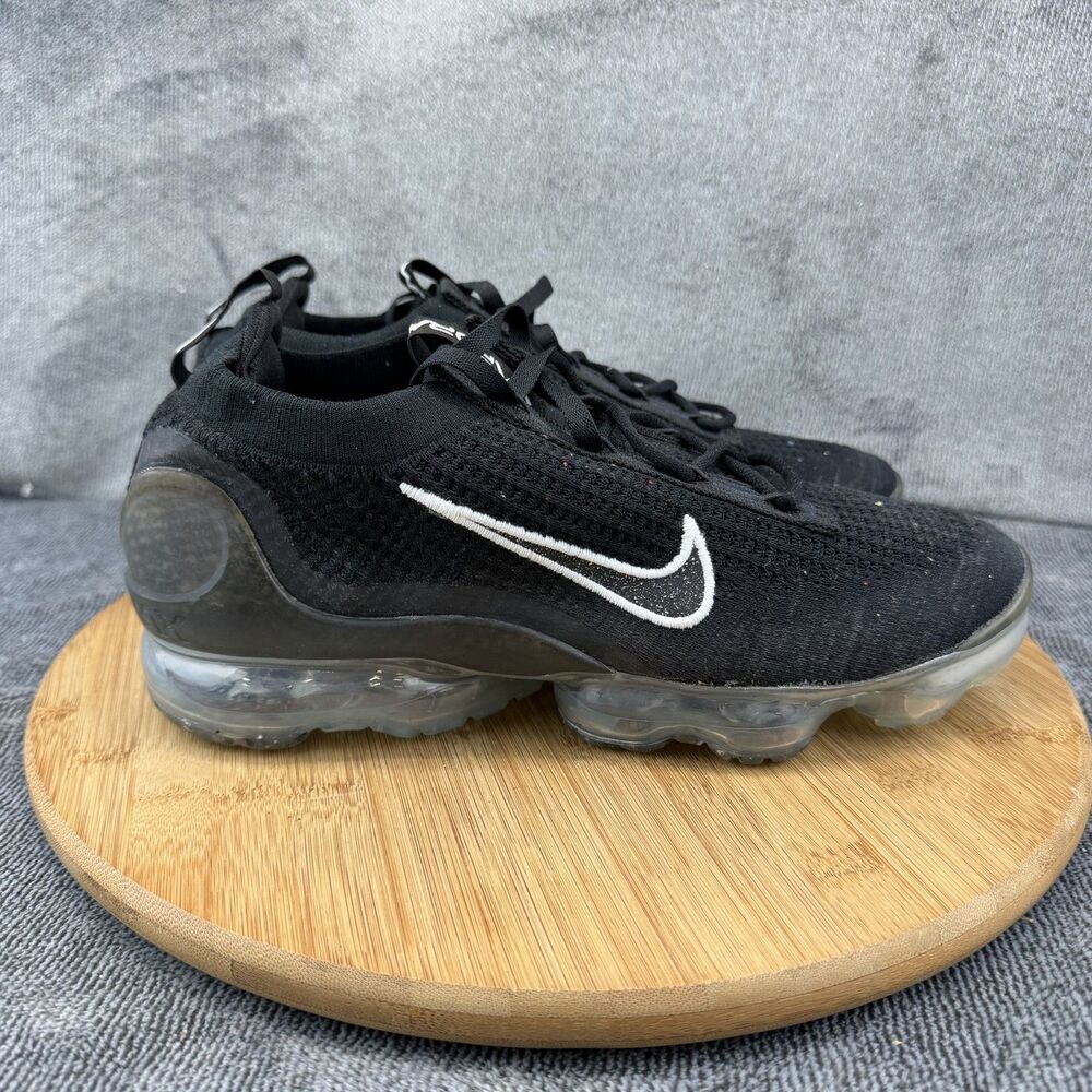 Nike Air VaporMax 2021 FK Shoes Womens Size 10 Black Running Sneakers DC4112-002